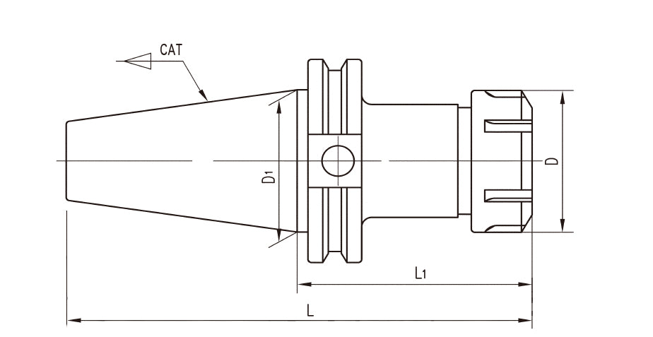 CAT50-ER16- 3-3/4"