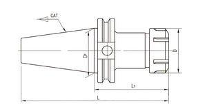 CAT50-ER20- 3-3/4"
