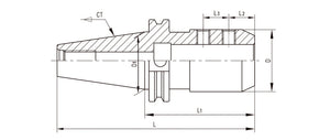 CAT40 X 7/8”-4”